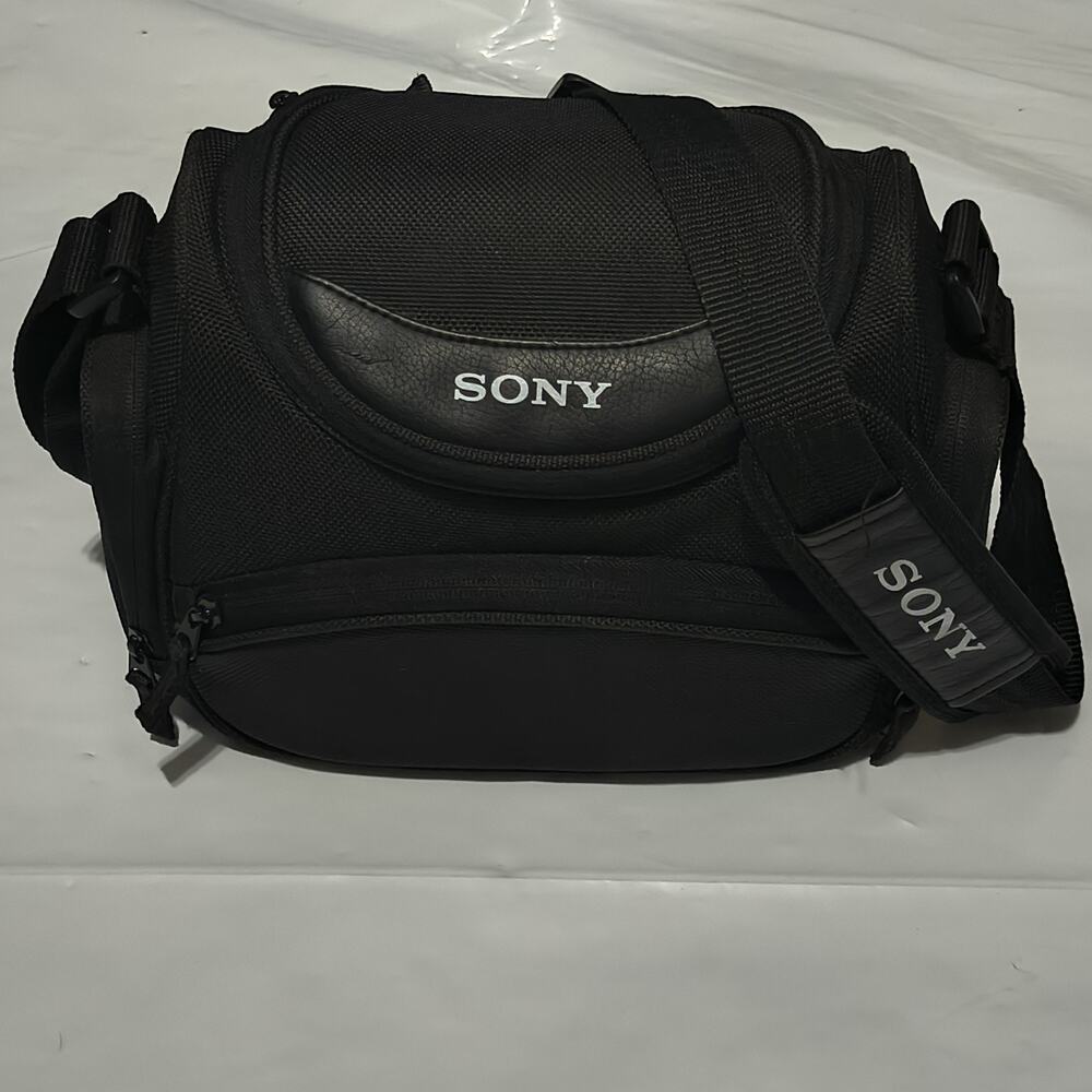 Sony Camcorder Camera Carrying Case Bag with Shoulder Strap – Black